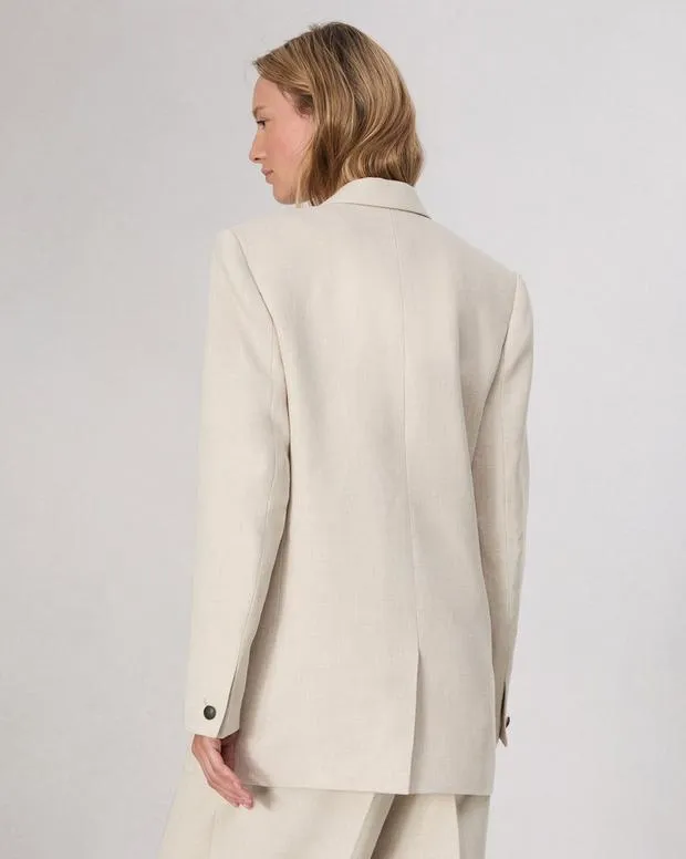 Women Blazers and Vests Rag and Bone Emile Suiting Blazer Oatmeal