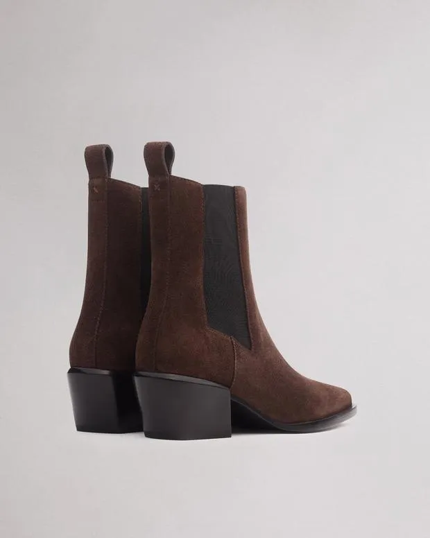Women Boots Rag and Bone Joni Chelsea Boot Dark Espresso Suede
