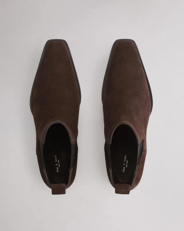 Women Boots Rag and Bone Joni Chelsea Boot Dark Espresso Suede