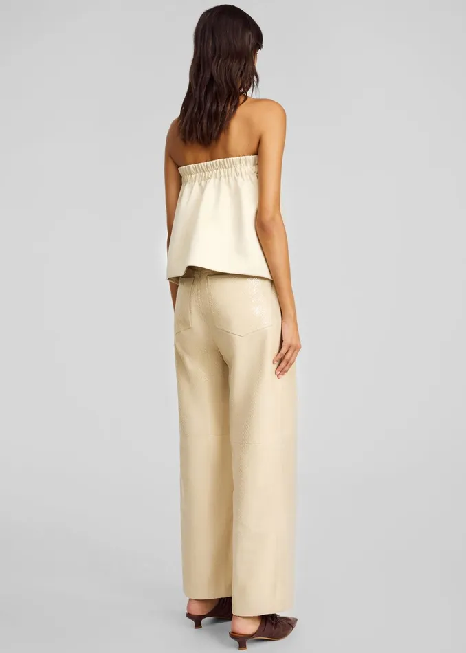 Women By Malene Birger Hermie Top 8211 Oyster Gray The Frankie Shop Tops