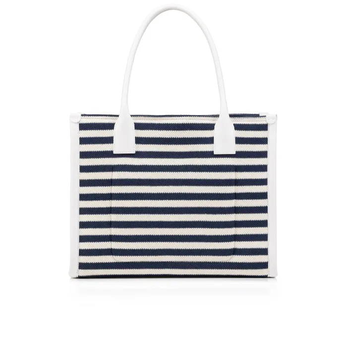 Women By My Side Large Tote Bag 8211 Malha Printed Fabric 8211 Blue Christian Louboutin Totes