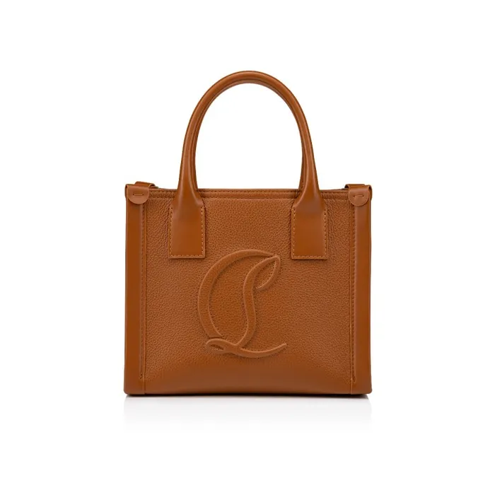 Women By My Side Mini Tote Bag 8211 Grained Calf Leather 8211 Cuoio Christian Louboutin Totes