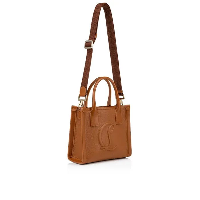Women By My Side Mini Tote Bag 8211 Grained Calf Leather 8211 Cuoio Christian Louboutin Totes
