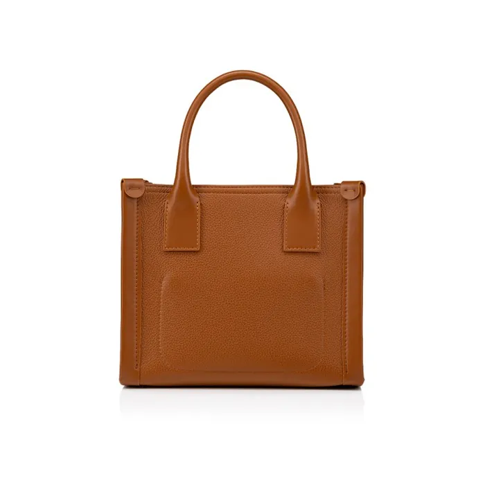 Women By My Side Mini Tote Bag 8211 Grained Calf Leather 8211 Cuoio Christian Louboutin Totes