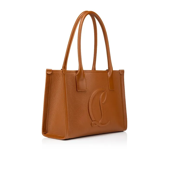 Women By My Side Small Tote Bag 8211 Grained Calf Leather 8211 Cuoio Christian Louboutin Totes