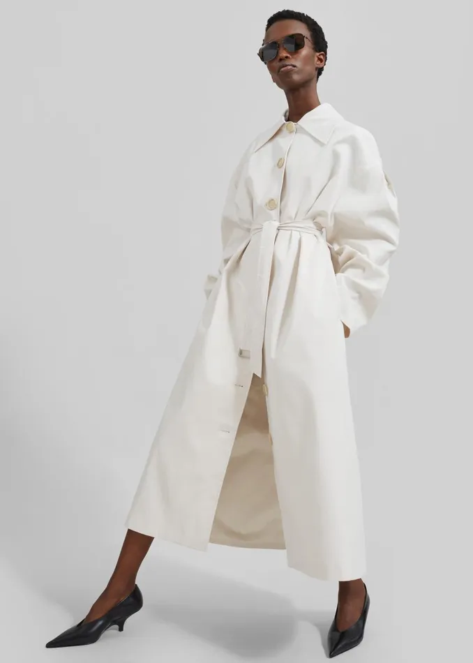 Women Callyn Trench Coat 8211 Light Beige The Frankie Shop Outerwear