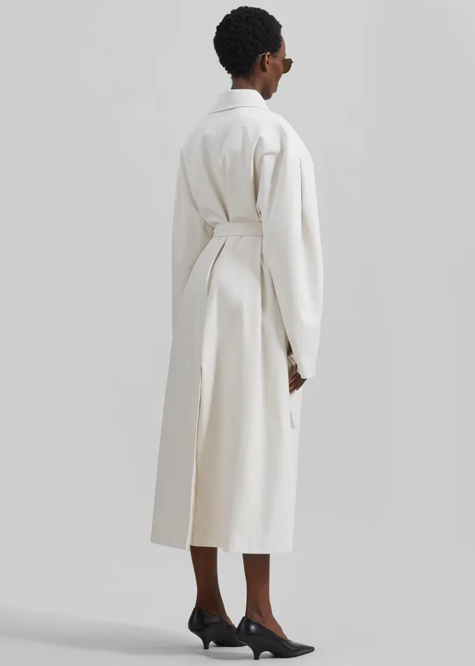 Women Callyn Trench Coat 8211 Light Beige The Frankie Shop Outerwear