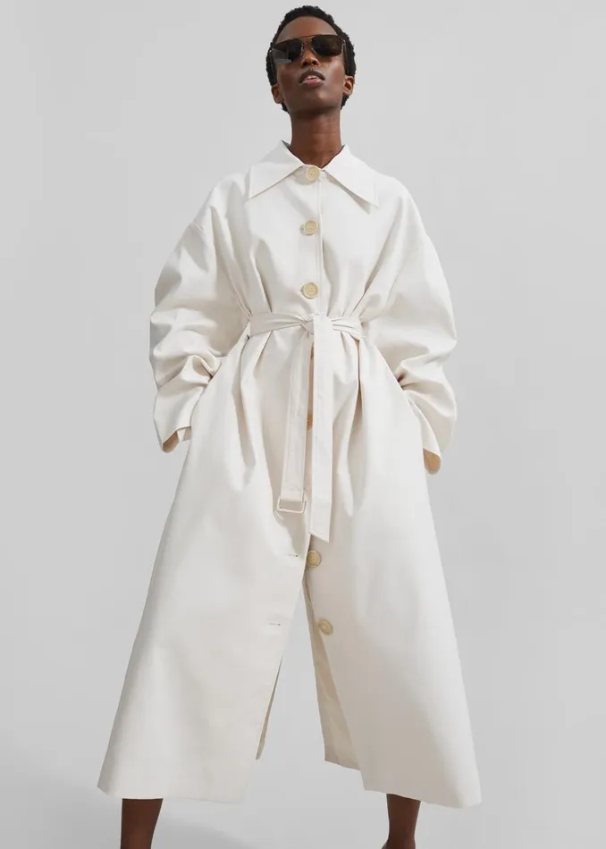 Women Callyn Trench Coat 8211 Light Beige The Frankie Shop Outerwear