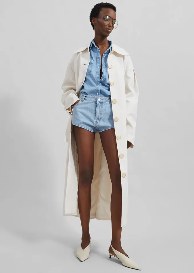 Women Callyn Trench Coat 8211 Light Beige The Frankie Shop Outerwear
