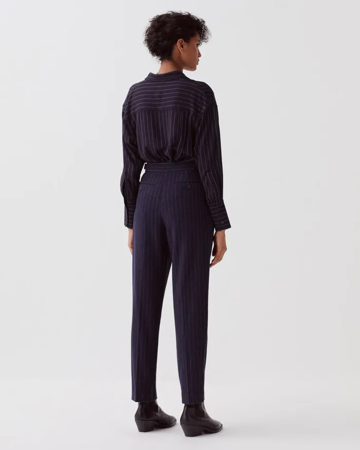 Women Camille 8211 Pleated Trousers St Navy Comptoir Des Cotonniers Trousers