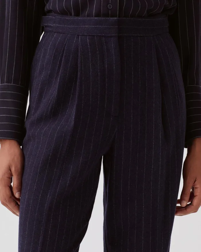 Women Camille 8211 Pleated Trousers St Navy Comptoir Des Cotonniers Trousers