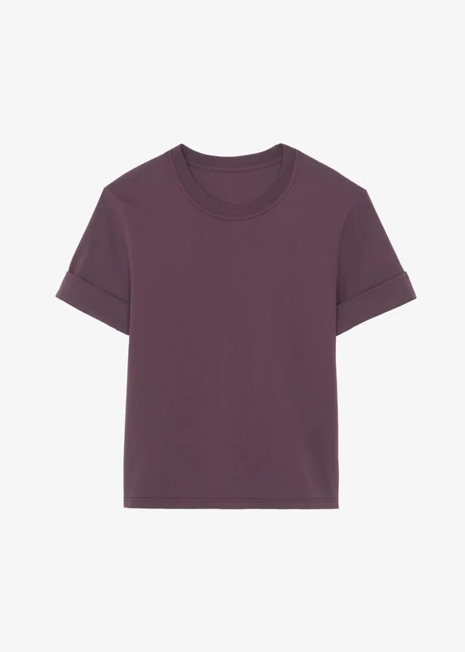 Women Cece TShirt 8211 Burgundy The Frankie Shop Tops