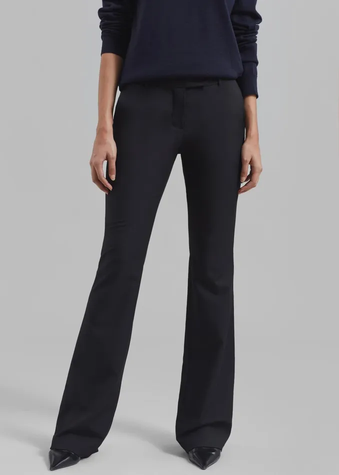 Women Charley Bootcut Pants 8211 Black The Frankie Shop Bottoms