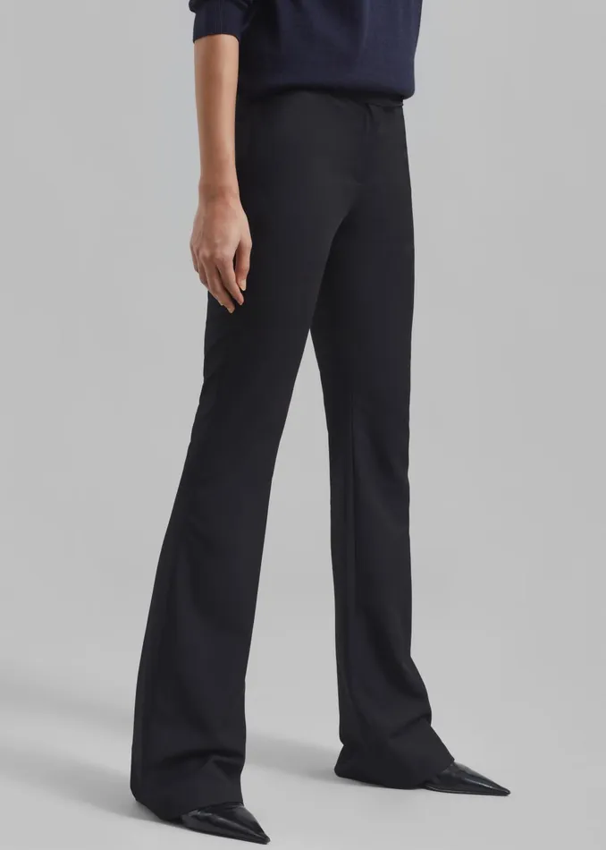 Women Charley Bootcut Pants 8211 Black The Frankie Shop Bottoms