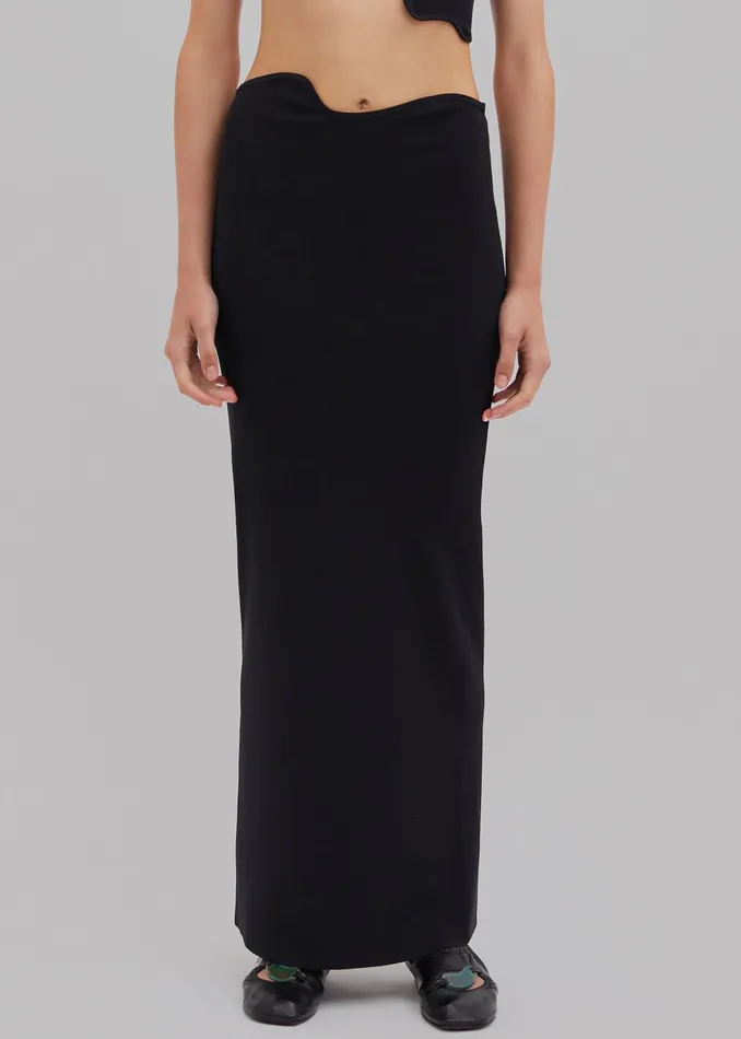 Women Christopher Esber Maparadita Midi Skirt 8211 Black The Frankie Shop Bottoms