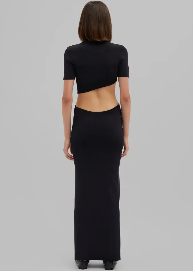 Women Christopher Esber Maparadita Midi Skirt 8211 Black The Frankie Shop Bottoms