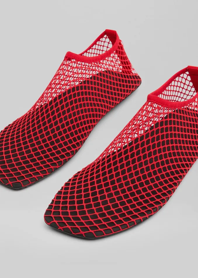 Women Christopher Esber Mesh Water Flats 8211 Red The Frankie Shop