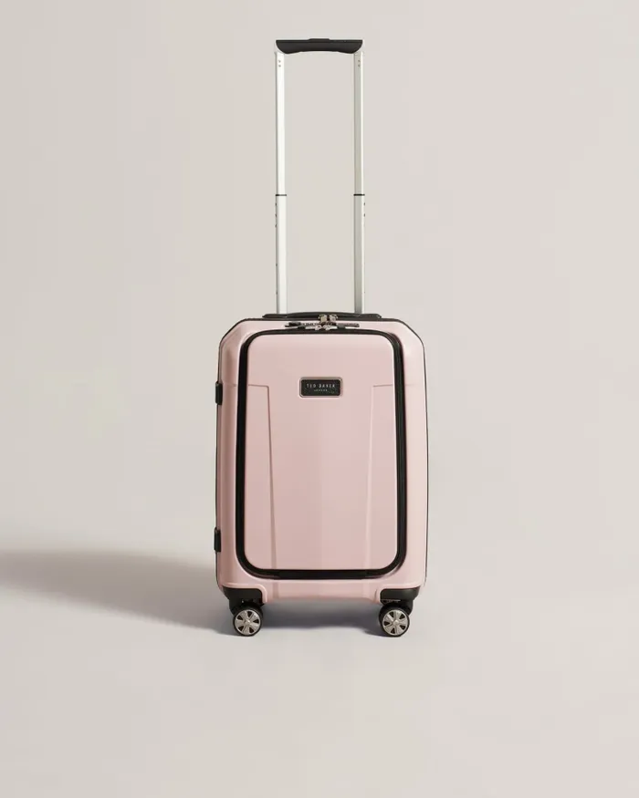 Women CHROMA 8211 Small Flying Colours Suitcase With Front Pocket Pink Ted Baker Suitcases and Travel Bags