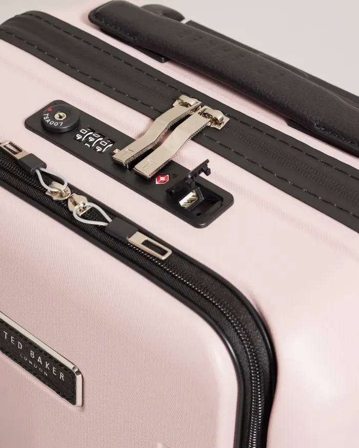 Women CHROMA 8211 Small Flying Colours Suitcase With Front Pocket Pink Ted Baker Suitcases and Travel Bags