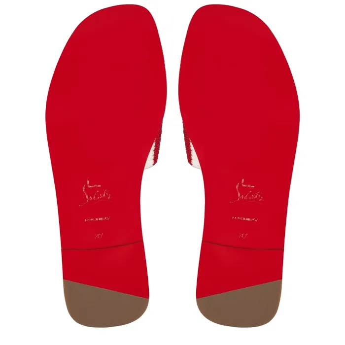 Women CL Mule Mules 8211 Malha Printed Fabric 8211 Loubi Christian Louboutin Flats and Loafers