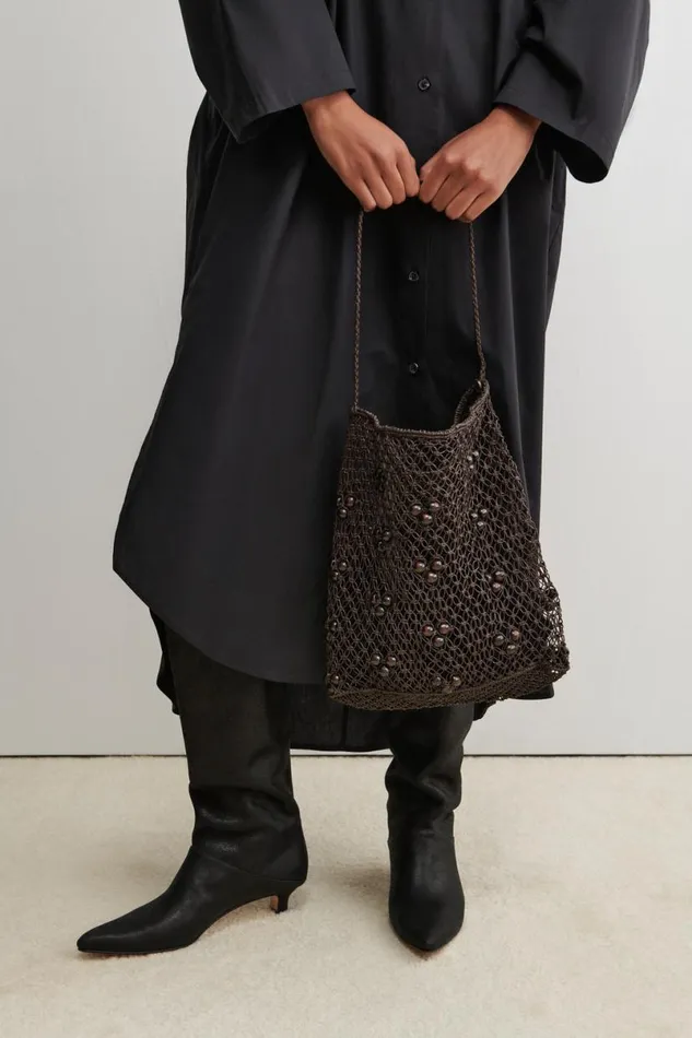 Women Clutches Handbags Crossbody Rachel Comey Web Bag Chocolate