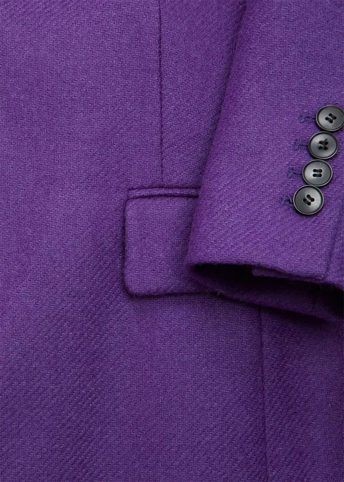 Women Coats and Jackets Hobbs Jess Wool Jacket Indigo Purple