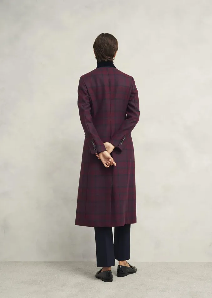 Women Coats and Jackets Hobbs Petite Patricia Wool Blend Coat Pink Multi