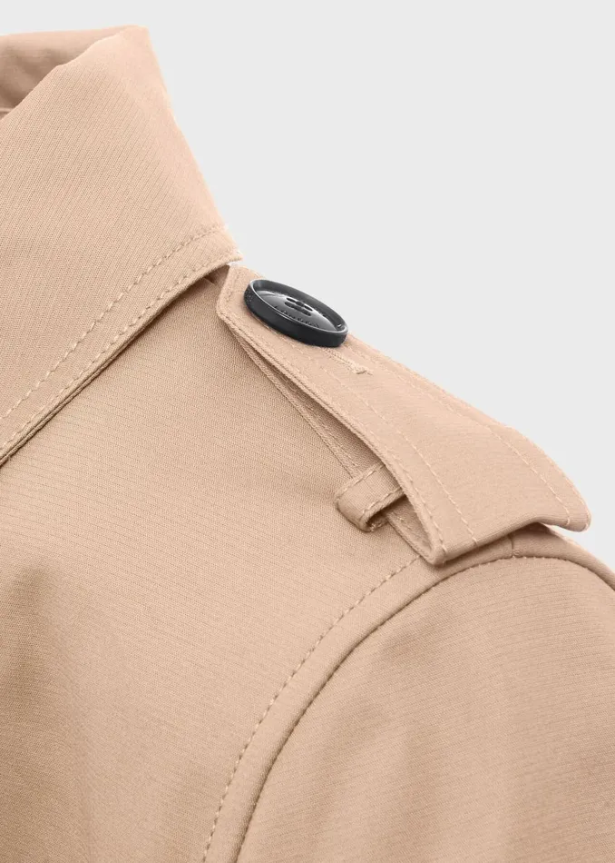 Women Coats and Jackets Hobbs Petite Saskia Water Resistant Trench Coat Tan