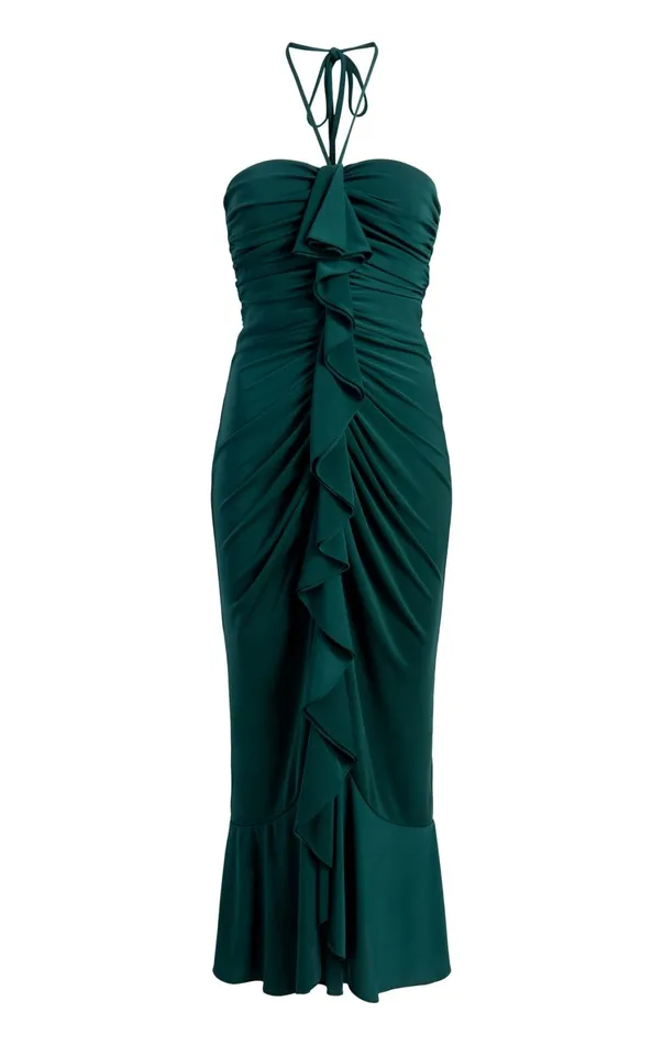 Women Cocktail and Evening Cinq Sept Eilis Dress Green Onyx