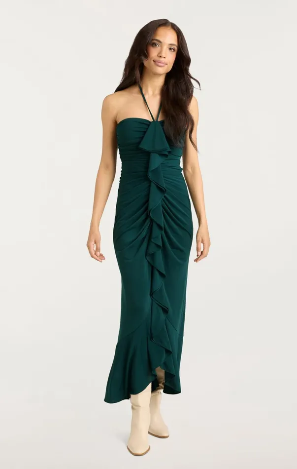 Women Cocktail and Evening Cinq Sept Eilis Dress Green Onyx