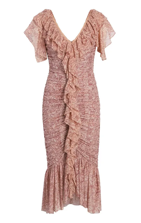 Women Cocktail and Evening Cinq Sept Paola Dress Blusher Multi