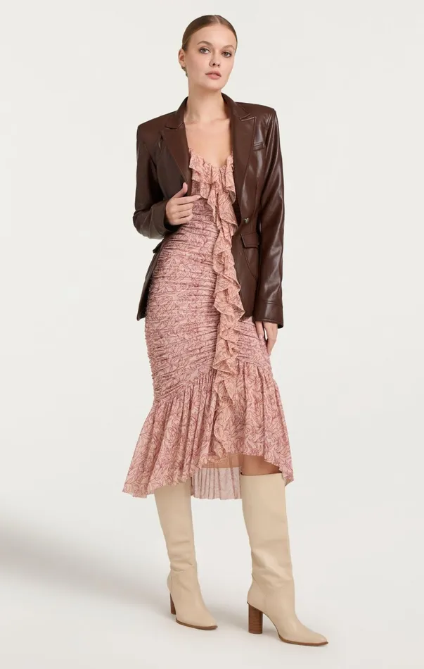 Women Cocktail and Evening Cinq Sept Paola Dress Blusher Multi