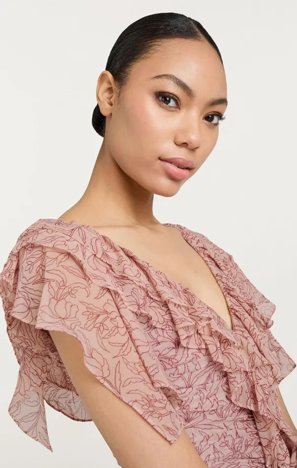 Women Cocktail and Evening Cinq Sept Paola Dress Blusher Multi