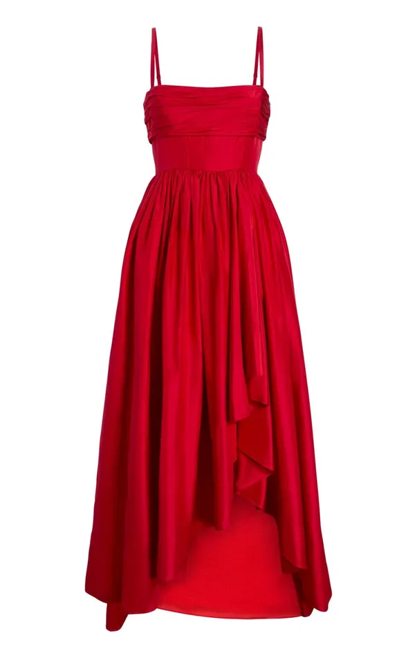 Women Cocktail and Evening Cinq Sept Violetta Gown Candy Apple