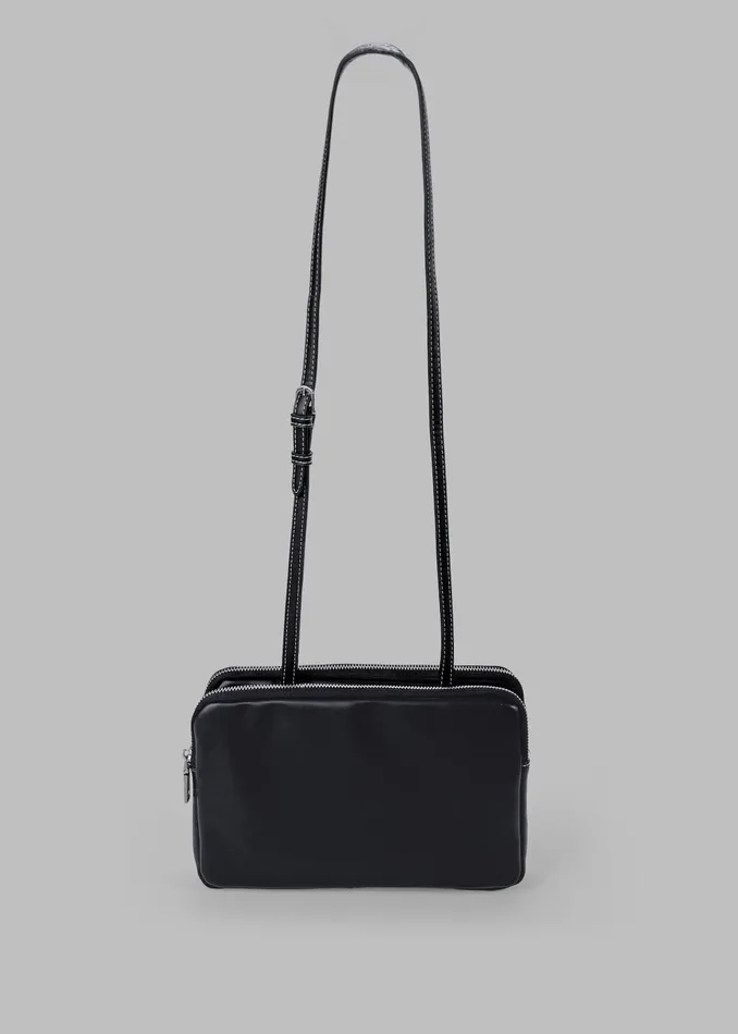 Women Colby Square Zip Bag 8211 Black The Frankie Shop