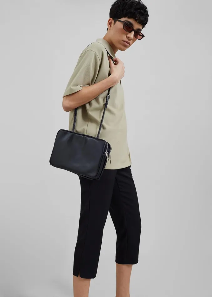 Women Colby Square Zip Bag 8211 Black The Frankie Shop