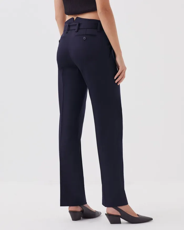 Women Colette 8211 Slim Fit Straight Wool Trousers Night Sky Comptoir Des Cotonniers Trousers Women Colette 8211 Slim Fit Straight Wool Trousers Night Sky Comptoir Des Cotonniers Trousers