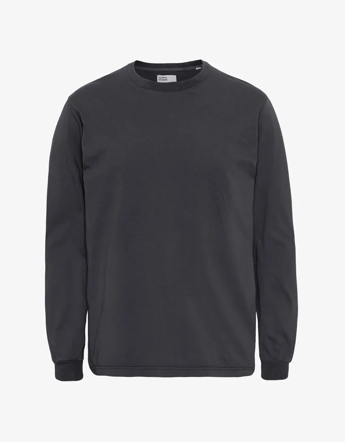 Women Colorfulstandard Oversized Organic LS TShirt 8211 Lava Grey TShirts