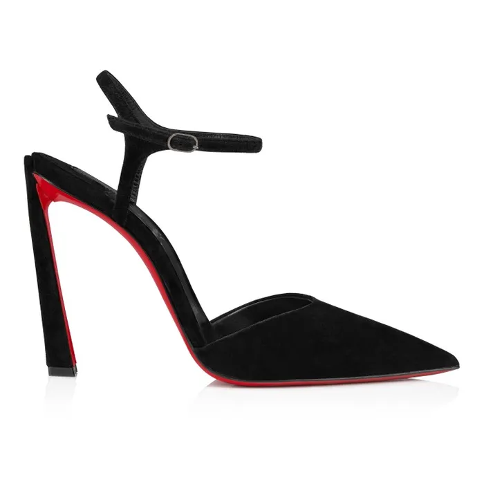 Women Condora Riviera 100 Mm Pumps 8211 Veau Velours 8211 Black Christian Louboutin Pumps