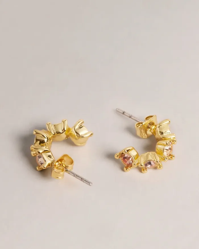 Women CRESITA 8211 Crystal Nano Hoop Earrings Shplgold Ted Baker Jewellery
