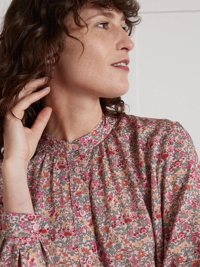 Women Cyrillus Clothing Blouse Made With Liberty Fabric 8211 The Limited Collection Lib Babington Rose