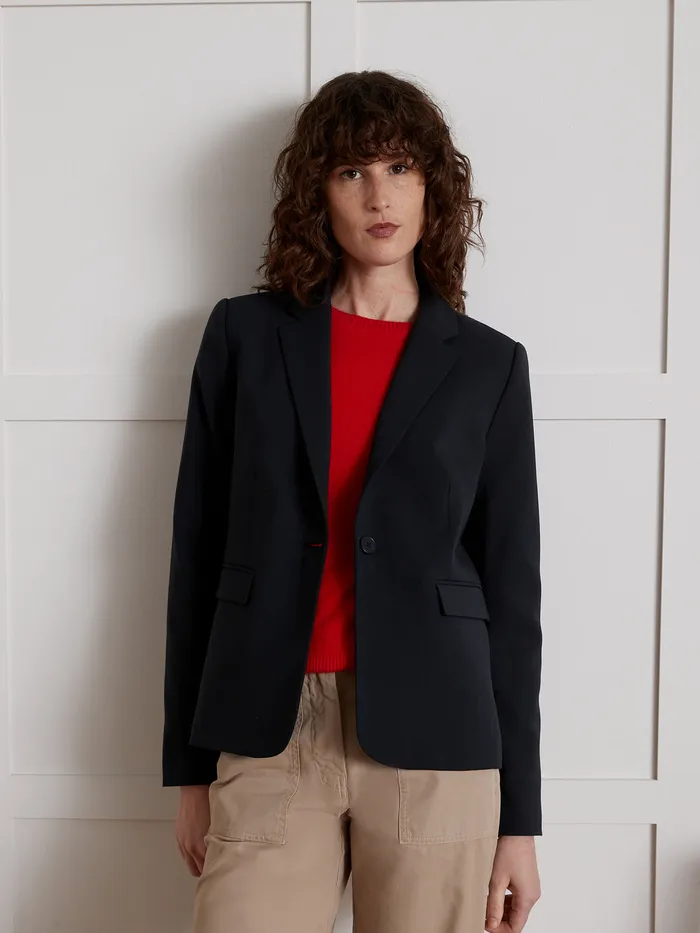 Women Cyrillus Clothing Suit Jacket Encre
