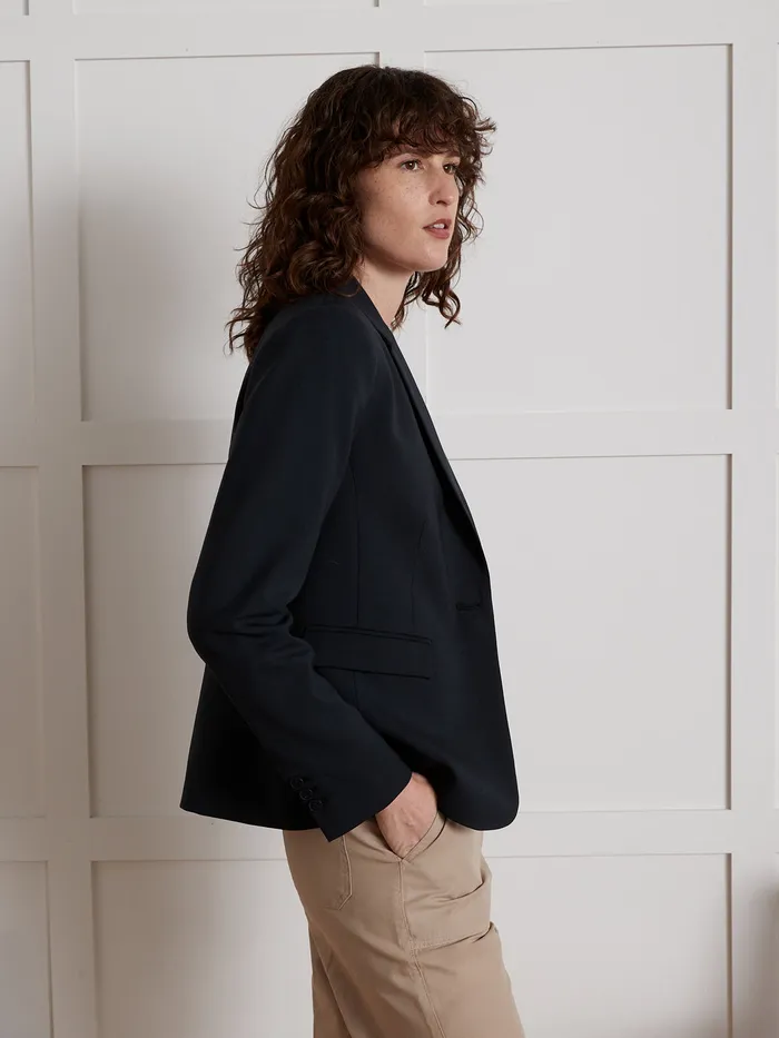 Women Cyrillus Clothing Suit Jacket Encre