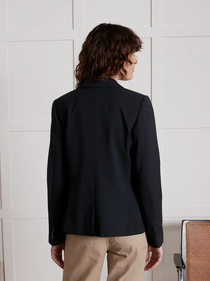 Women Cyrillus Clothing Suit Jacket Encre