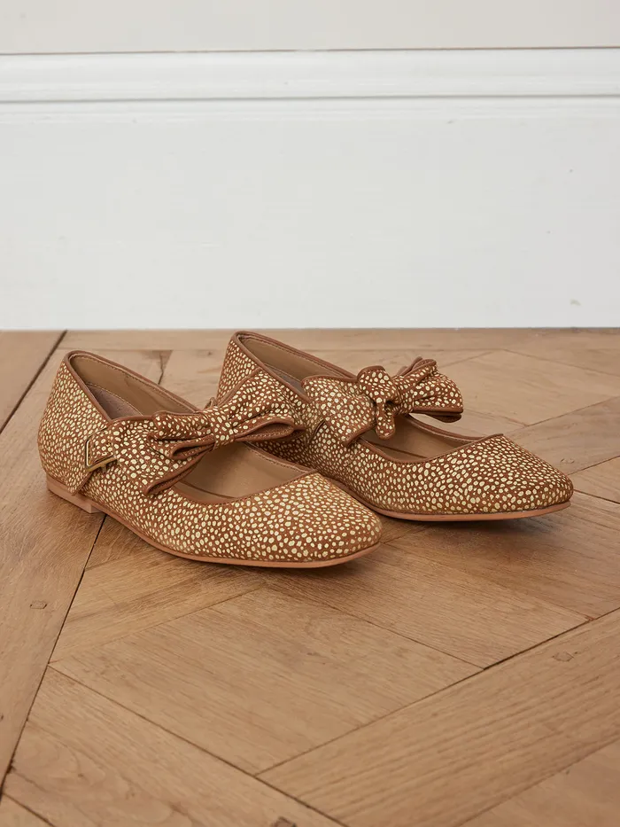 Women Cyrillus Shoes Pia Ballet Flats 8211 Christmas In Constance039s Wonderland