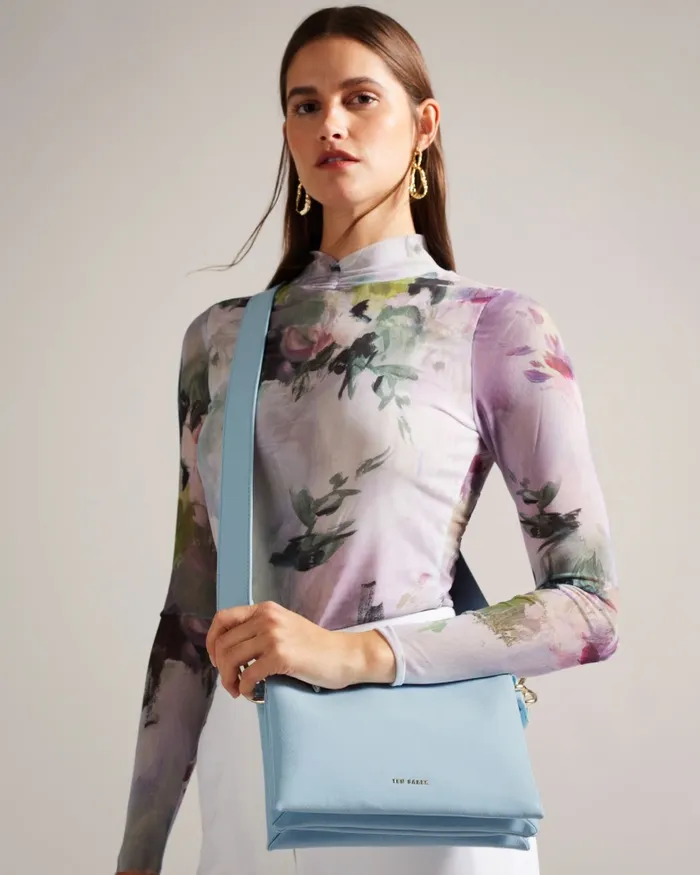 Women DARCEYY 8211 Branded Webbing Crossbody Bag Pale Blue Ted Baker Crossbody Bags