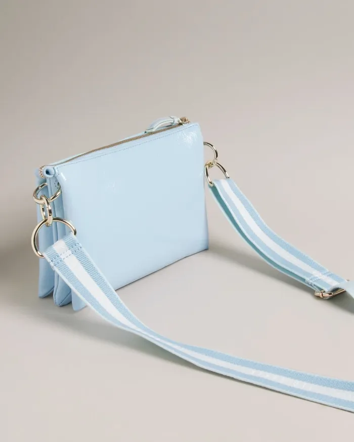 Women DARCEYY 8211 Branded Webbing Crossbody Bag Pale Blue Ted Baker Crossbody Bags