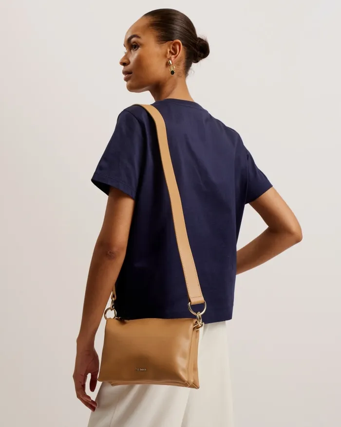 Women DARCEYY 8211 Branded Webbing Crossbody Bag Taupe Ted Baker Crossbody Bags
