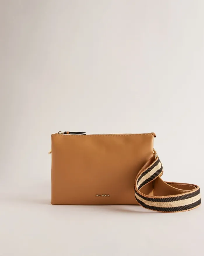 Women DARCEYY 8211 Branded Webbing Crossbody Bag Taupe Ted Baker Crossbody Bags