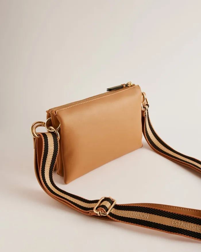 Women DARCEYY 8211 Branded Webbing Crossbody Bag Taupe Ted Baker Crossbody Bags
